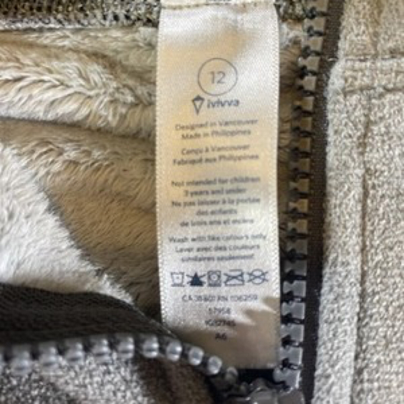 Ivivva Lululemon Girls Gray Quarter Zip Pullover Cheer Athletic Sport 12 - Picture 3 of 8